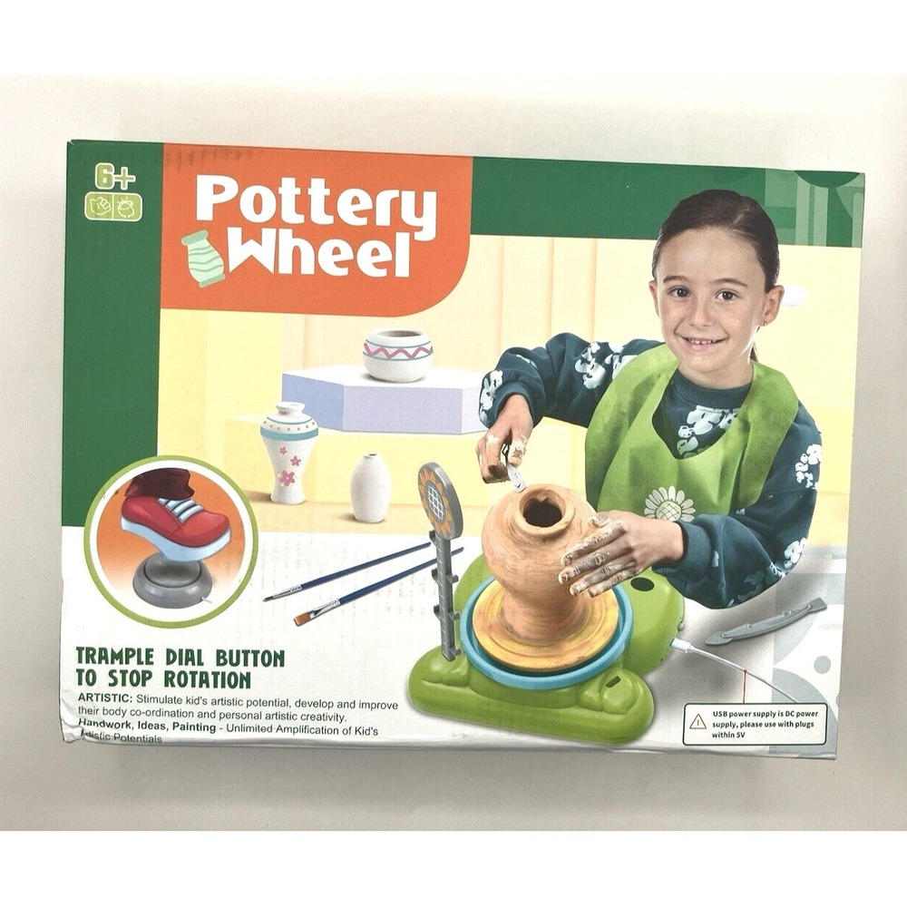 New Pottery Wheel for Kids Complete Pottery Painting‎ Kit Arts and Crafts